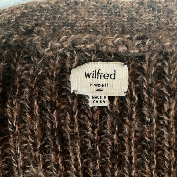 Wilfred Long Brown 100% Alpaca Cardigan (xs) - Picture 3 of 10